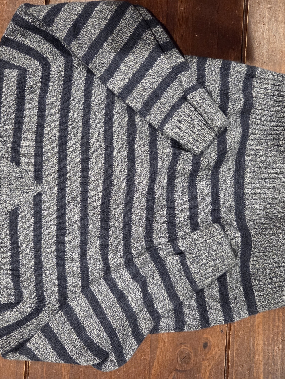 2T Baby Gap Navy and Gray Striped Crewneck Sweater